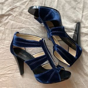 Michael Kors Berkeley T-Strap Velvet heels